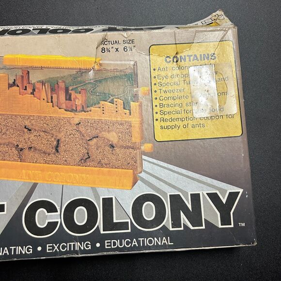 New Vintage Ant Colony / City with Sand NSI 1973 (8.75" x 6.25") - Picture 2 of 8